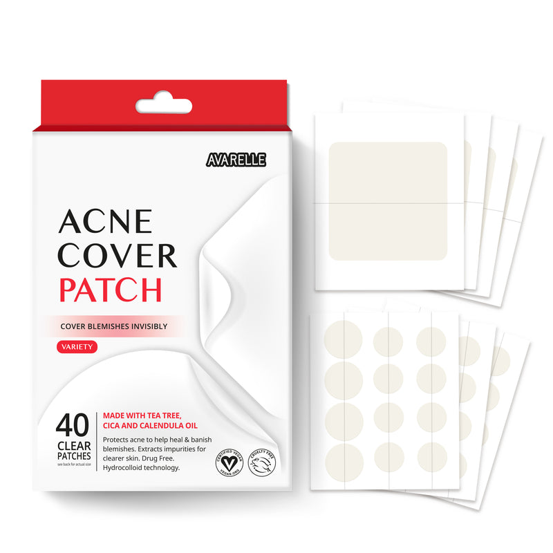 Avarelle Acne Cover Patch Variety, 40 ct, Boxed Wholesale Edition